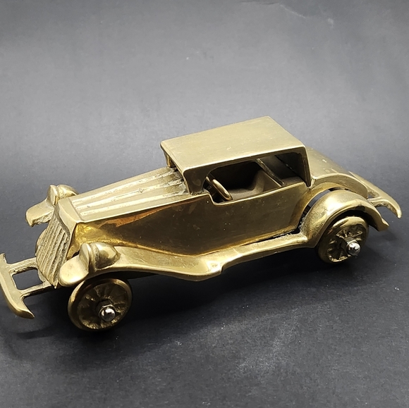VTG 3D Brass Antique Car Model, vehicle Model, home decor, office decor - Picture 14 of 14